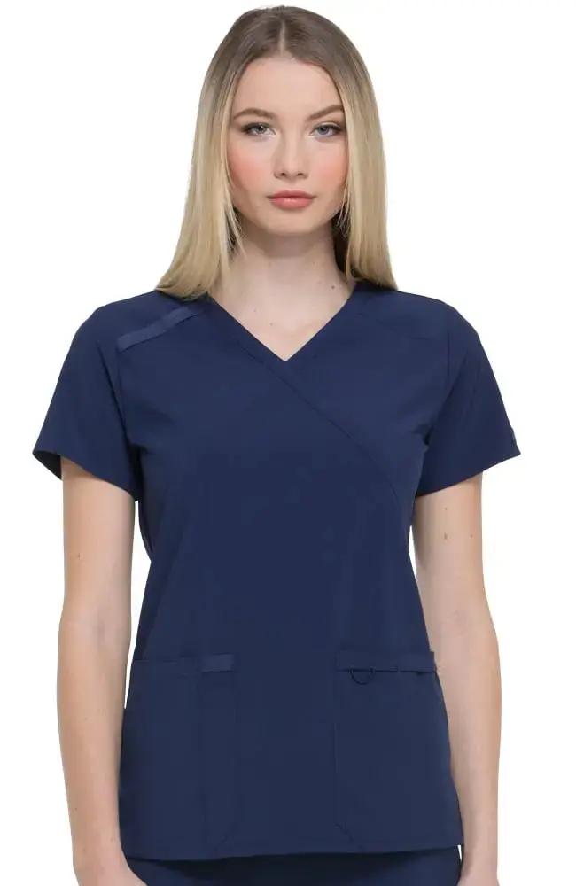 Dickies EDS Essentials Women's Mock Wrap Scrub Top DK625 Simply Scrubs Australia